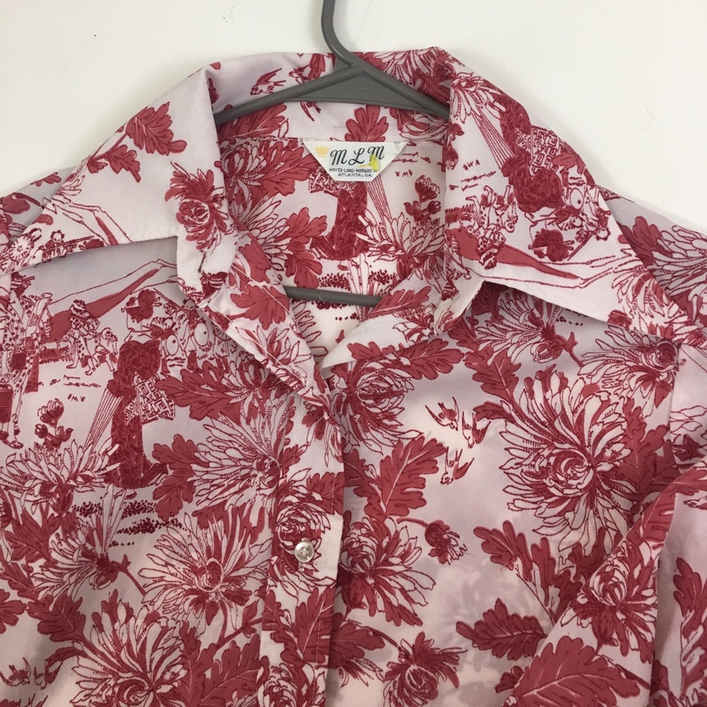 42 Bust Groovy 1970’s Shirt - Picture 6 of 7